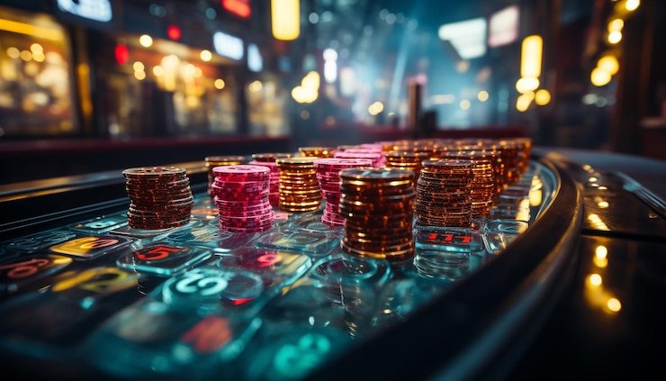 Tangkapan layar permainan Bikini Paradise dengan gulungan slot dan simbol pantai tropis